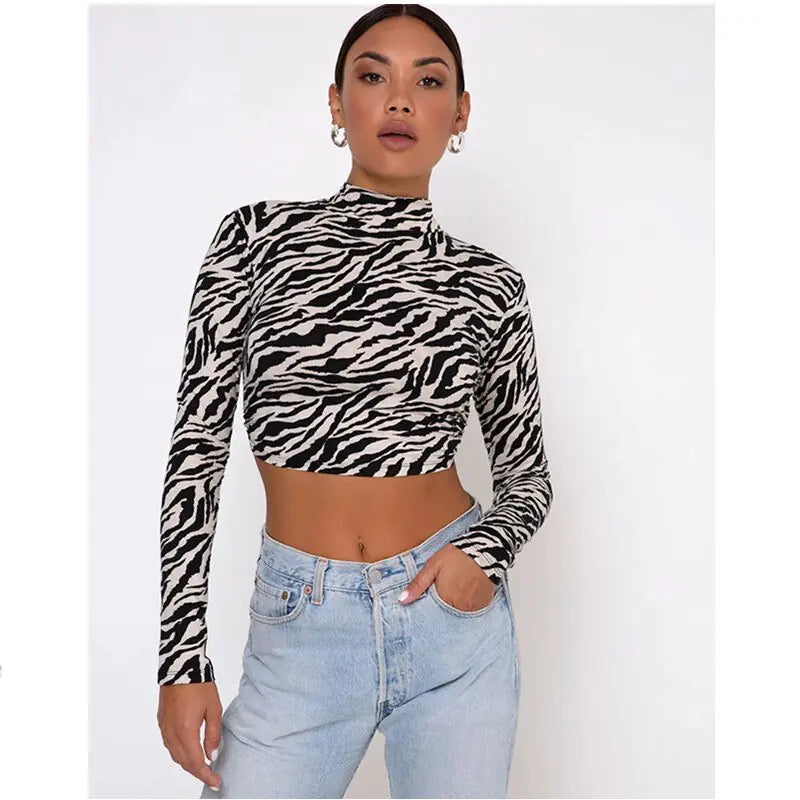 Dragon Printed Crop Top