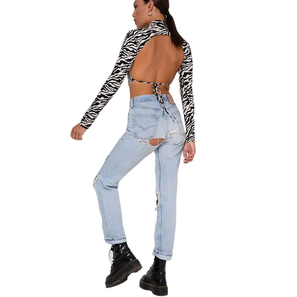 Dragon Printed Crop Top